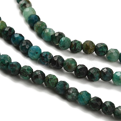 Natural Chrysocolla Beads Strands G-K373-B07-03-1