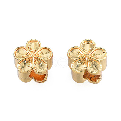 Brass European Beads KK-N259-24-1