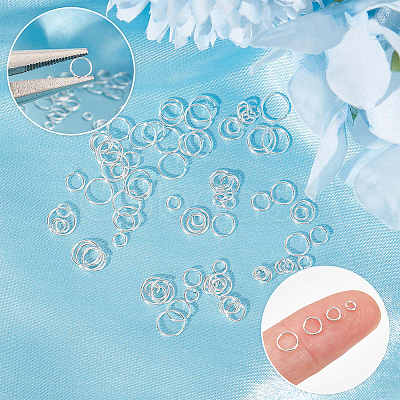 925 Sterling Silver Open Jump Rings FIND-CN0001-75B-1