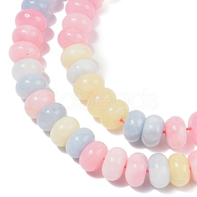 Dyed Natural White Jade Beads Strands X-G-G107-A14-01-1