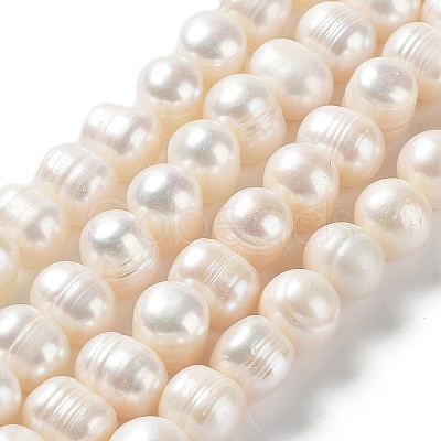 Natural Cultured Freshwater Pearl Beads Strands PEAR-E019-08-1