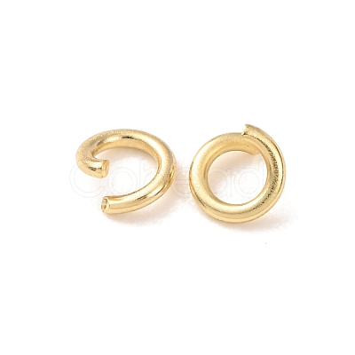 Brass Open Jump Rings KK-G604-08G-21-1