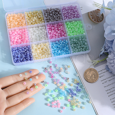 SUNNYCLUE 156G 12 Style 6/0 Glass Seed Beads SEED-SC0001-35B-1