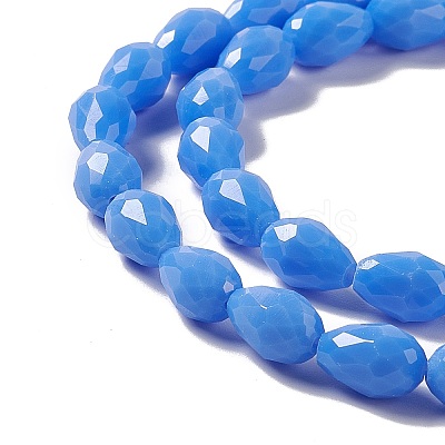Faceted Glass Beads Strands GLAA-E037-01D-1