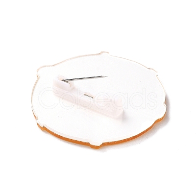 Moon Acrylic Safety Brooch LS-JEWB-D009-17P-1