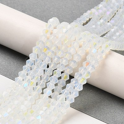 Imitation Jade Electroplate Glass Beads Strands LS-EGLA-A039-J2mm-L05-1