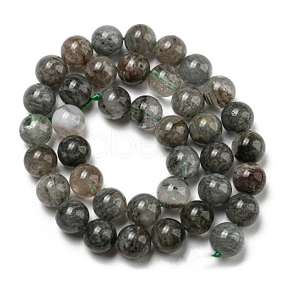 Natural Lodolite Quartz Beads Strands G-R494-A15-04-1