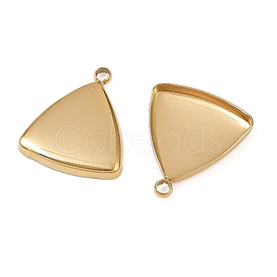 304 Stainless Steel Pendant Cabochon Settings STAS-A194-03A-G-1