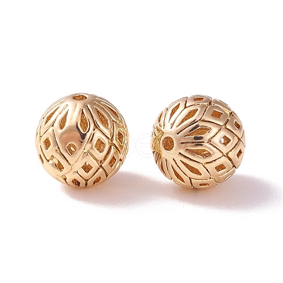 Brass Hollow Beads KK-P226-19CG-1