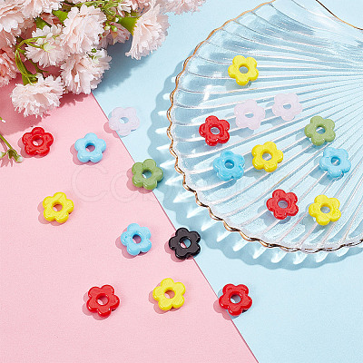 20Pcs Handmade Lampwork European Beads LAMP-GO0001-09-1