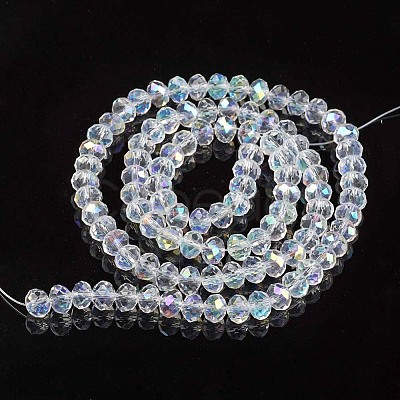 Electroplate Glass Beads Strands EGLA-A044-T4mm-L19-1