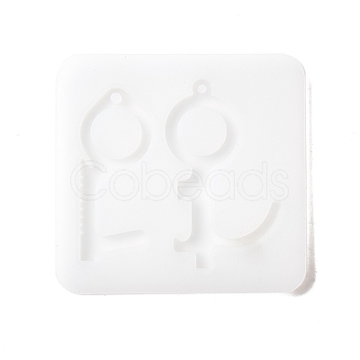 Key Shape DIY Pendant Silicone Molds DIY-F114-11-1