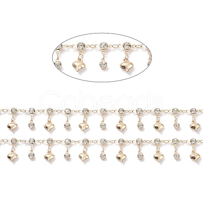 Handmade Glass Diamond Link Chains CHC-R135-08G-1