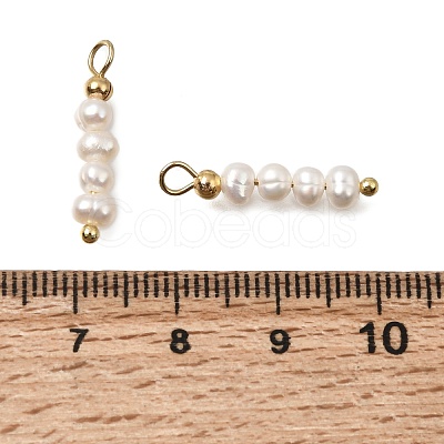 Natural Freshwater Pearl Beaded Pendants PA-CBAF2FA-05G-1
