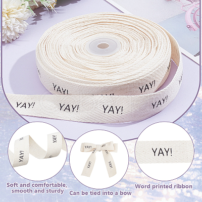 Polycotton Ribbon OCOR-WH0036-36-1