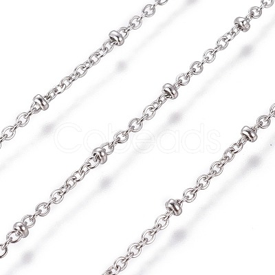 Tarnish Resistant 304 Stainless Steel Cable Chains CHS-E018-07P-1
