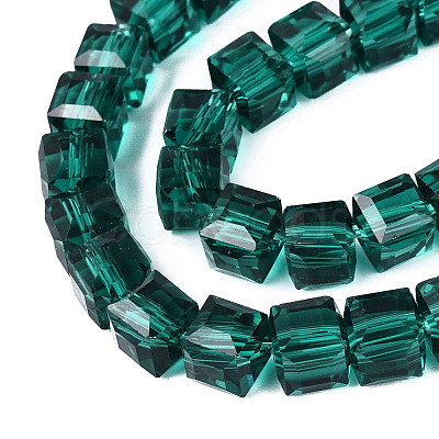 Transparent Glass Beads Strands LS-GLAA-R041-8x8mm-A16-1