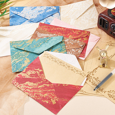 24Pcs 6 Colors Paper Envelopes AJEW-TA0002-31-1