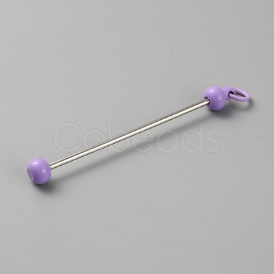 Iron Bar Beadable Keychain for Jewelry Making DIY Crafts IFIN-SZC0005-01A-16-1