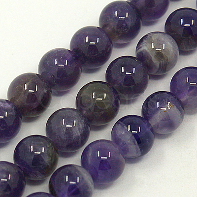 Natural Chevron Amethyst Beads Strands X-G-S033-1