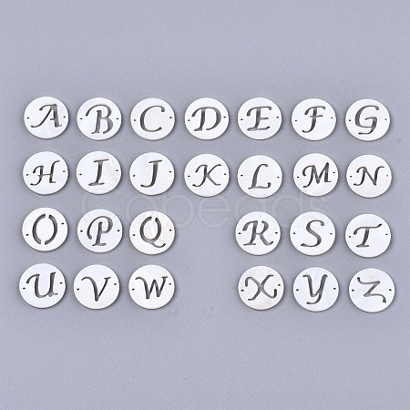Natural Freshwater Shell Links Connectors X-SHEL-S276-120-1