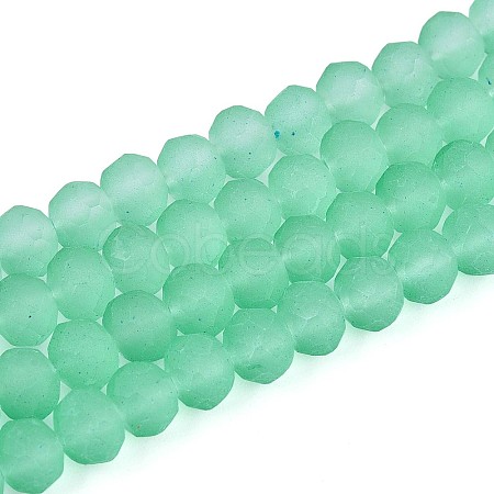 Baking Paint Frosted Glass Beads Strands X-FGLA-N003-6mm-03-1