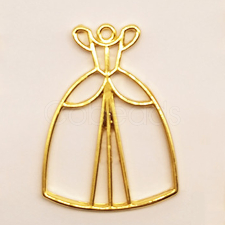 Alloy Open Back Bezel Pendants PALLOY-CJC0004-11G-1