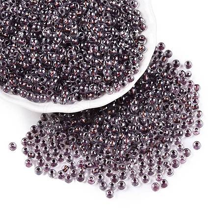 6/0 Transparent Inside Colours Glass Seed Round Beads X1-SEED-N006-004N-1