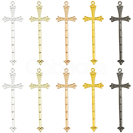 40Pcs 5 Colors Alloy Big Pendants FIND-SC0018-10A-1