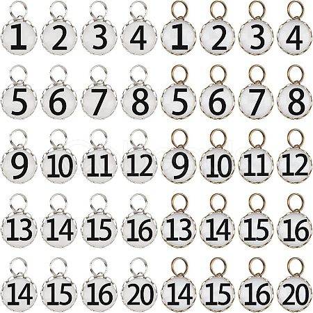 2Set Glass Charms GLAA-NB0001-43-1