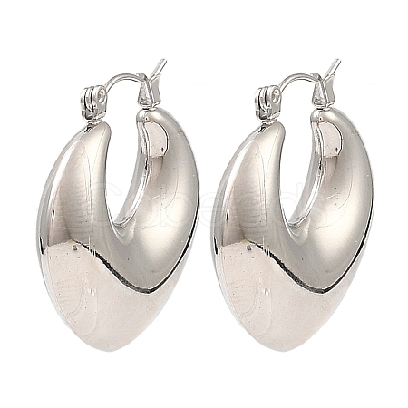 Non-Tarnish 304 Stainless Steel Hoop Earrings for Women EJEW-G358-07P-1