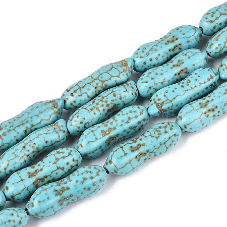 Synthetic Turquoise Beads Strands G-N352-16A-1