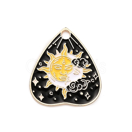 Alloy Enamel Pendants FIND-V001-01G-03-1