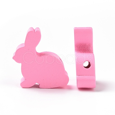 Easter Theme Wooden Beads WOOD-C002-09A-1