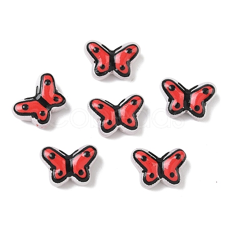 Transparent Glass Enamel Beads LAMP-C023-03E-1