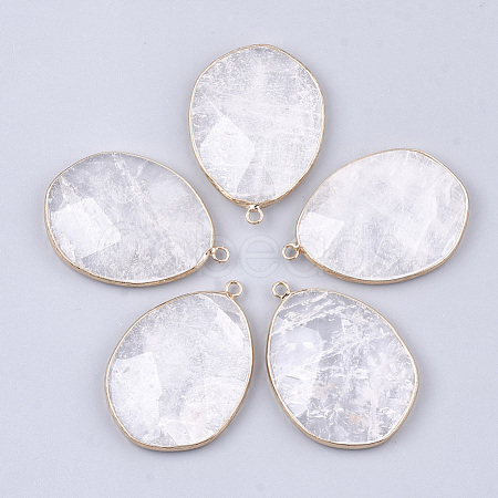 Natural Quartz Crystal Pendants G-S344-52-1