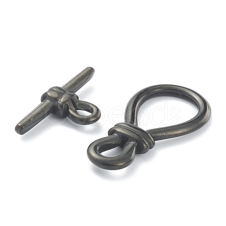 304 Stainless Steel Toggle Clasps STAS-B020-09EB-1