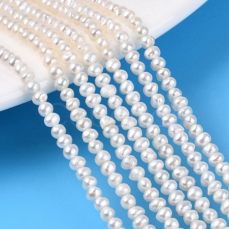 Natural Baroque Keshi Pearl Cultured Freshwater Pearl Beads Strands PEAR-N013-02J-1