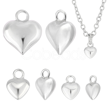 6Pcs 3 Style 925 Sterling Silver Charms STER-PH0001-84-1