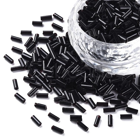 Opaque Colours Glass Bugle Beads SEED-N005-001-B04-1
