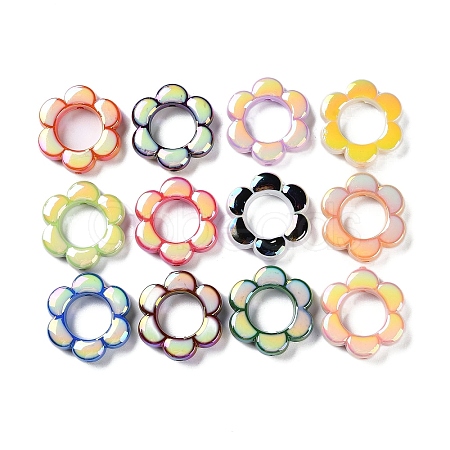 Opaque Acrylic with Enamel Beads X-MACR-D029-02-1