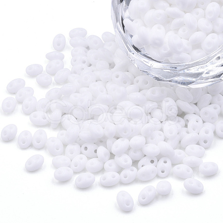 Opaque Luster Czech Glass Seed Beads SEED-N004-005-D02-1