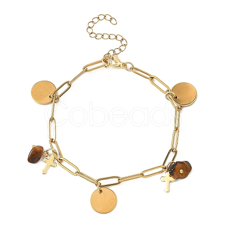 304 Stainless Steel Charm Bracelets BJEW-JB12821-1