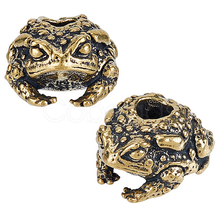 Brass European Beads KK-WH0079-196B-1