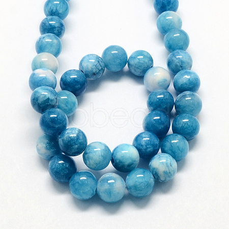 Natural Dyed Persian Jade Gemstone Bead Strands X-G-R271-6mm-XP15-1