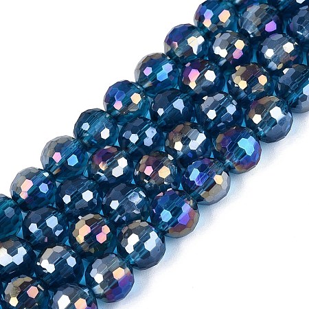 Transparent Glass Beads Strands GLAA-Q107-02A-17-1
