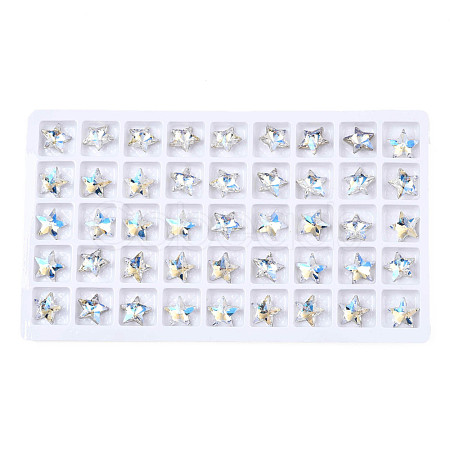 Glass Rhinestone Cabochons MRMJ-N029-04A-15-1