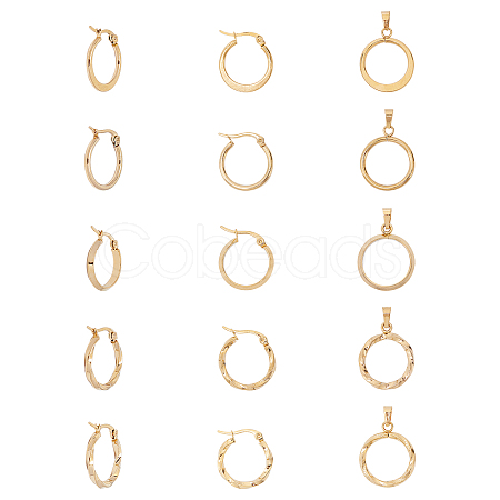 304 Stainless Steel Jewelry Sets SJEW-UN0001-06G-1