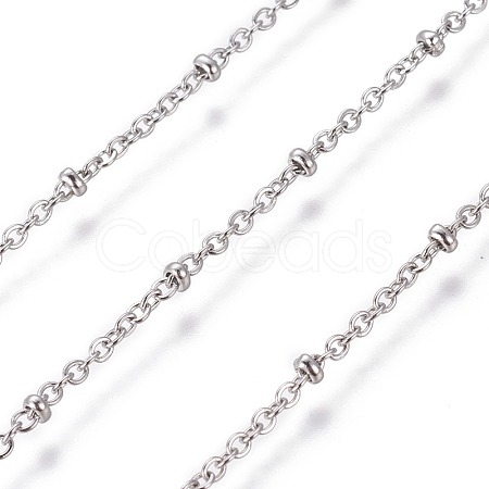 Tarnish Resistant 304 Stainless Steel Cable Chains CHS-E018-07P-1