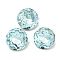 Glass Rhinestone Cabochons, Flat Back & Back Plated, Faceted, Diamond, Indian Sapphire, 8x4mm